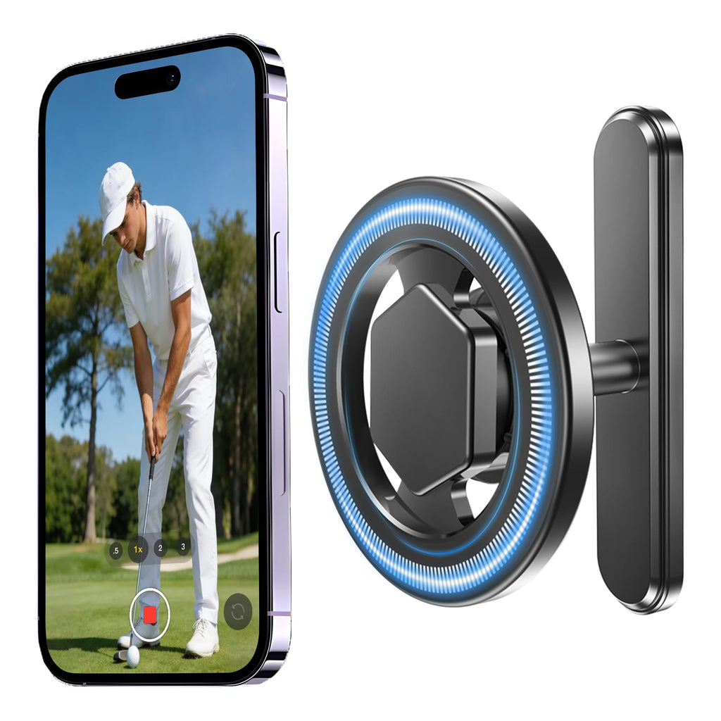 Falafa Magnetic Phone Holder for Golf Cart, 360° Rotatable Mount