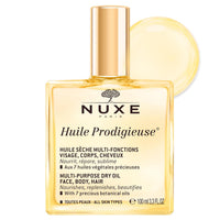 NUXE Huile Prodigieuse Multi-Purpose Body Oil for Skin & Hair, 3.3 Fl Oz