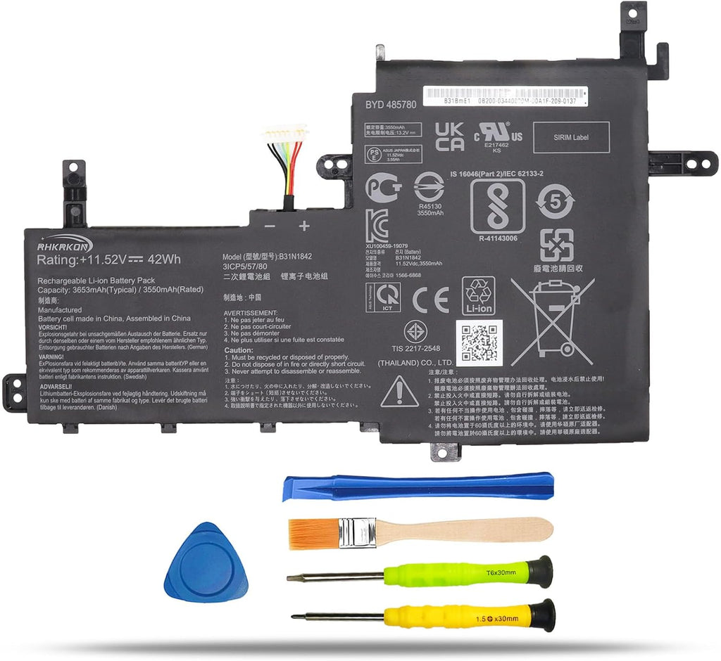 RHKRKQN B31N1842 Battery Replacement for ASUS VivoBook S15 X513EA X513EP