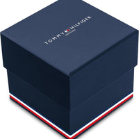 Tommy Hilfiger TH-Regatta Men's Chronograph Quartz Watch – 44mm Stainless Steel Case, Rotating Bezel, Silicone Strap, Nautical- Inspired Sport Style, Gift for Him