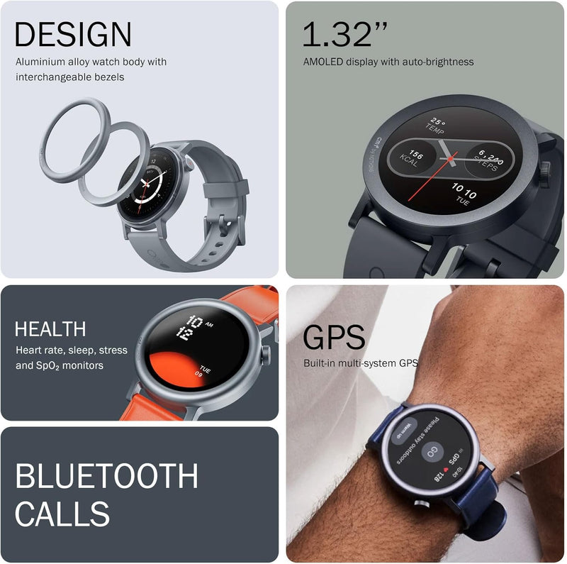 CMF BY NOTHING CMF Watch Pro 2 Smartwatch for Men Women, Fitness Tracker with Heart Rate, SPO₂ Monitoring,120 Sports Model, Bluetooth Calls with AI Noise Reduction, IP68 Waterproof with GPS for Androi