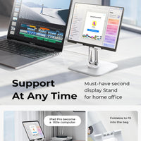 Soporte Ajustable LISEN para iPad y Tablet - Blanco