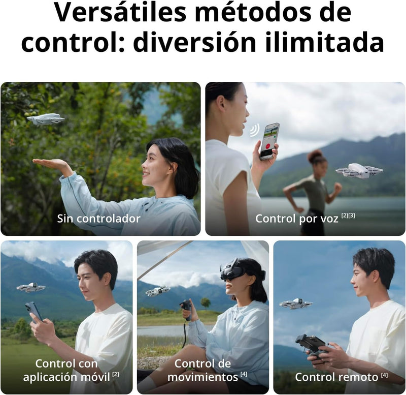 DJI Neo Motion Fly More Combo, Mini Drone with 4K UHD Camera for Adults, 135g Self Flying Drone that Follows You, Palm Takeoff, Subject Tracking, QuickShots, with RC Motion 3 and 3 Batteries