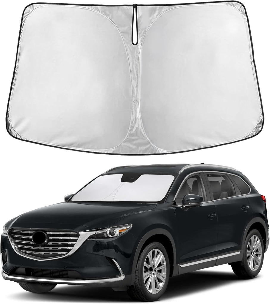 EcoNour Windshield Sunshade Compatible for Mazda CX-9 2016-2024 2025 2026