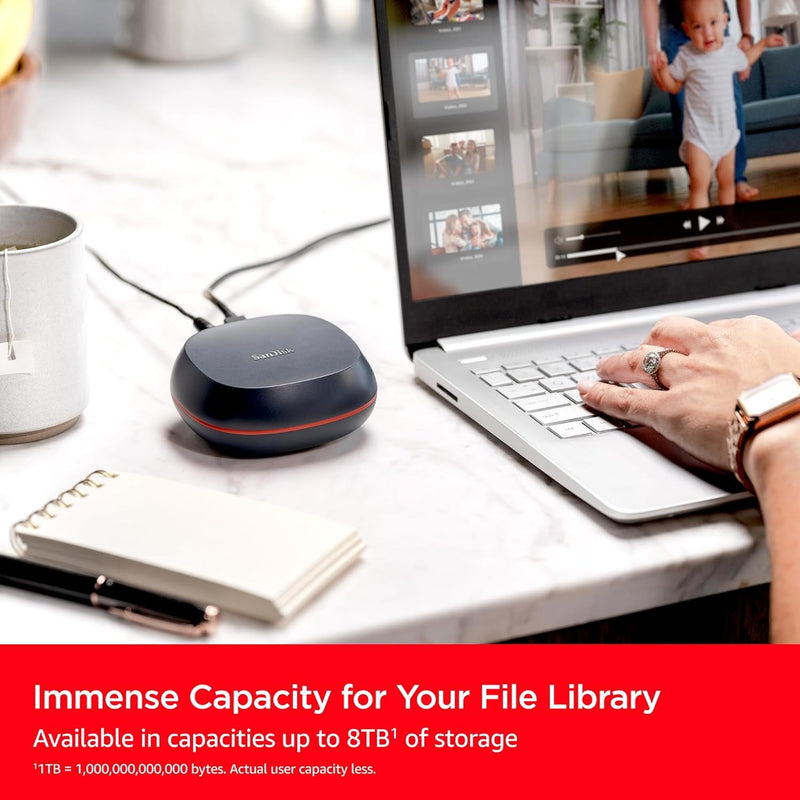 Sandisk 4TB Desk Drive SSD – Desktop External Solid State Drive, Up to 1000MB/s, USB-C, USB 3.2 Gen 2 - SDSSDT40-4T00-NA25