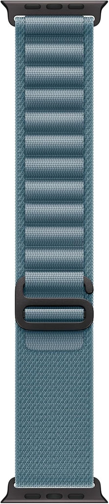 Apple Watch Band - Alpine Loop - 49mm - Light Blue - Large - Black Titanium Finish