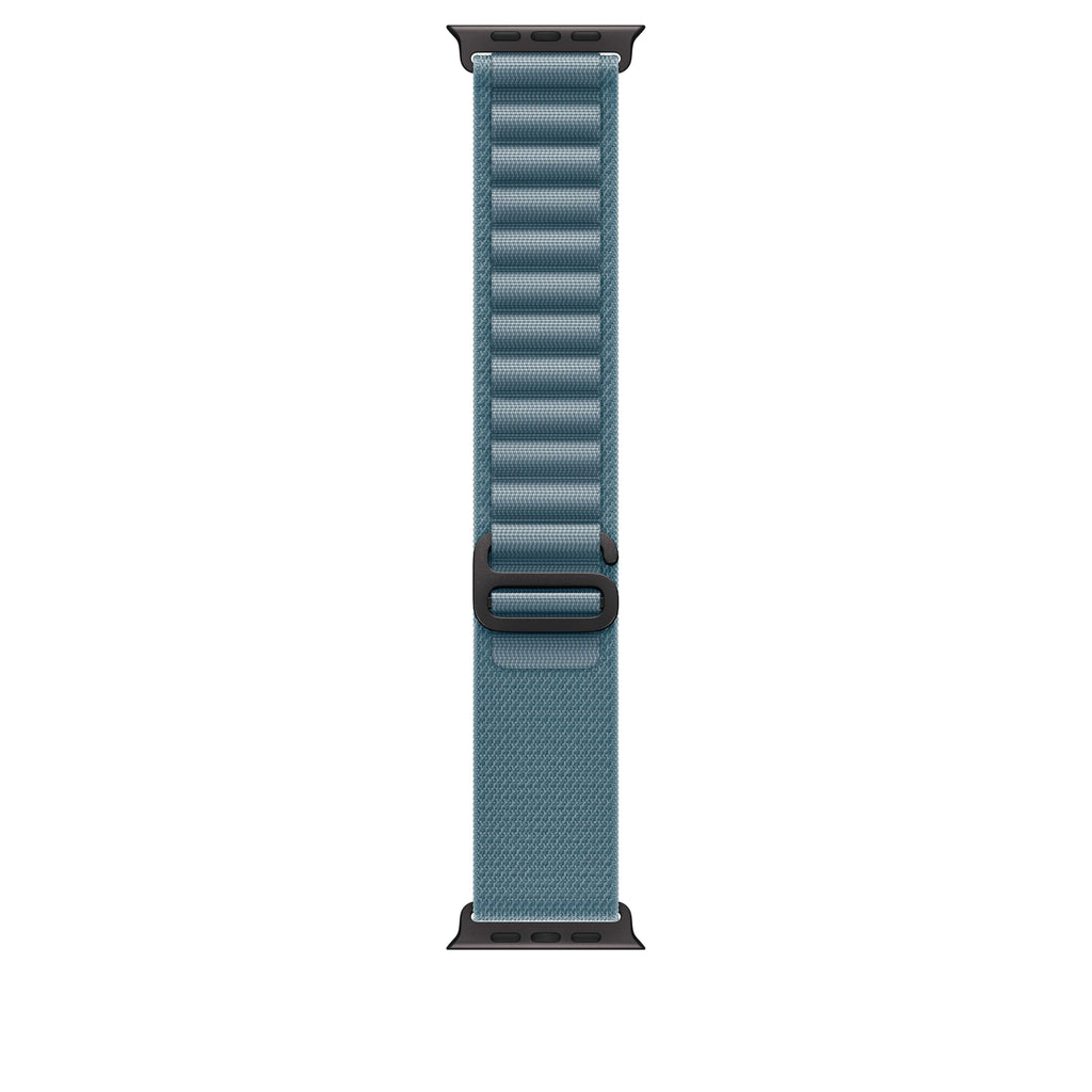 Apple Watch Band - Alpine Loop - 49mm - Light Blue - Small - Black Titanium Finish