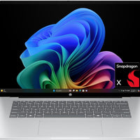 HP OmniBook 5 16 inch Next Gen AI PC, 2K Display, Snapdragon X X1-26-100, 16 GB RAM, 512 GB SSD, Qualcomm Adreno GPU, Windows 11 Home, Glacier Silver, 16-fb0299nr