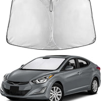 EcoNour Windshield Sunshade Compatible for Hyundai Elantra 2011-2014 2015 2016, Sun Visor for Front Windshield & Window