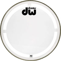 Drum Workshop Coated Clear Bass Drum Head, 22 inch
