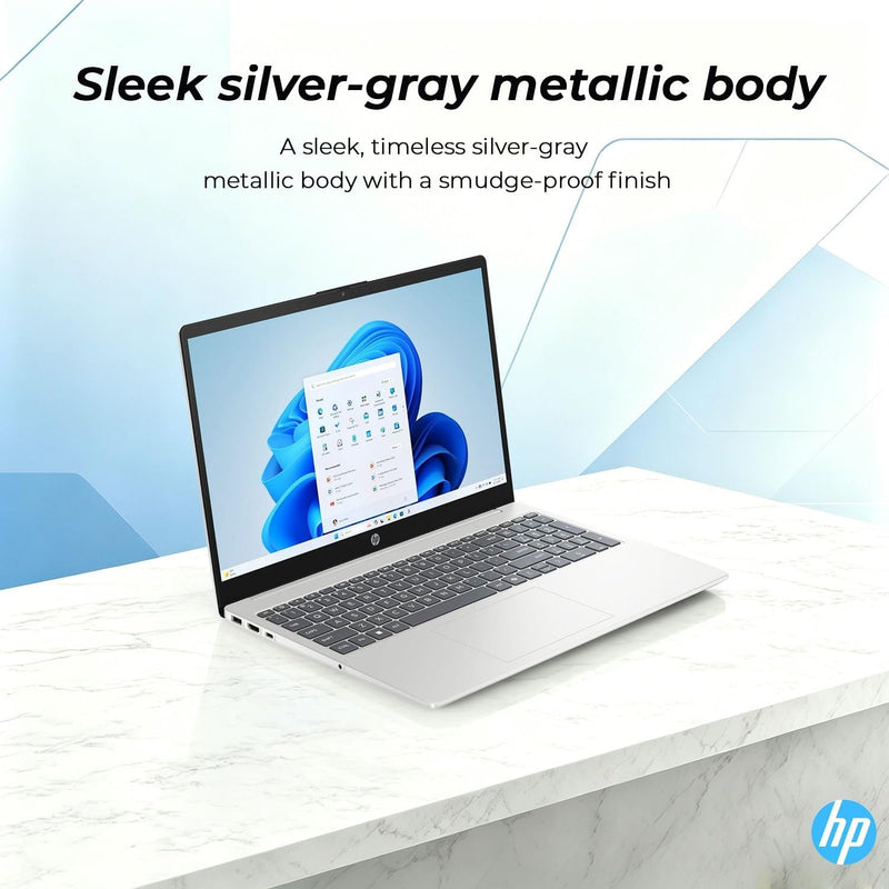 HP Everyday Slim Laptop • 2026-2027 Edition • Microsoft Office 365 Included • Intel N150 CPU • 128GB SSD + 1TB Cloud Storage • Stunning Color • Copilot AI • Windows 11