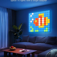 Govee Mini Panel Lights, RGBIC Wall Lights, Smart LED Wall Panels, Works with Matter, Alexa, Google Assistant, Sync with Music, DIY Gaming Light for Home Decor, Office, Bedroom, 20 Pcs