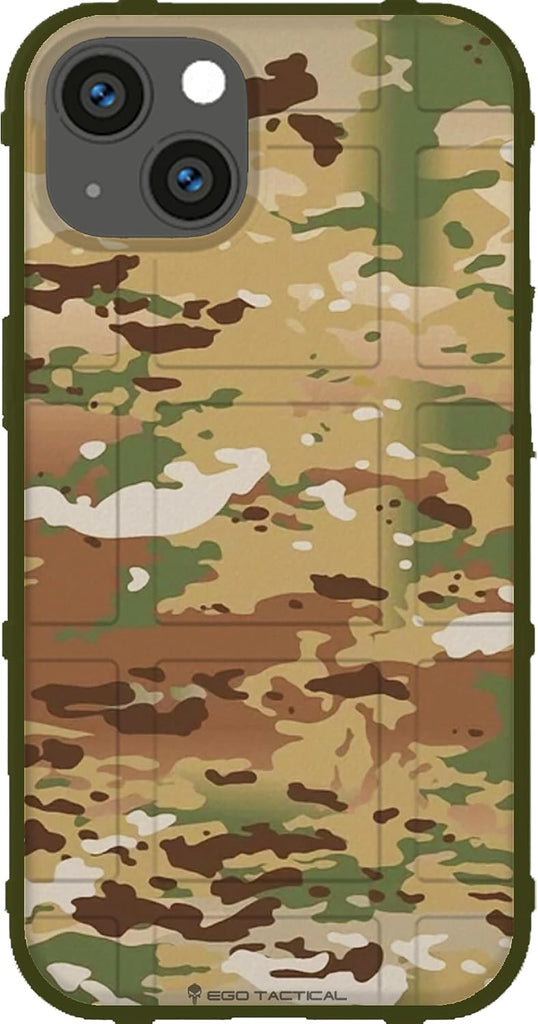 EGO TACTICAL Limited Edition Rugged Shield case Compatible with iPhone 13 [6.1" Screen] Printed in The USA Multicam Scor