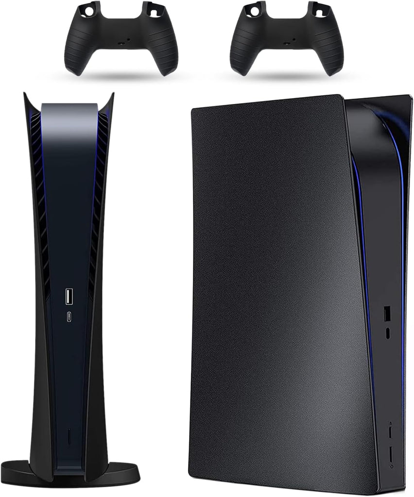 PEYANZ Faceplate Cover for PS5 Digital Edition + 2 Controller Covers