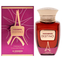 Al Haramain Destino French Collection - Arabian Perfume for Women and Men - Unisex Perfume - Long Lasting Perfume for Men and Women - 3.33 oz