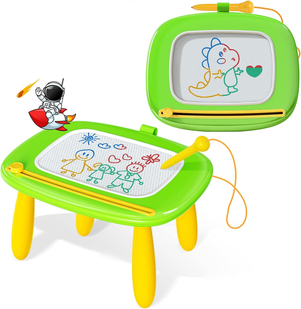 Kikidex Magnetic Drawing Board, Toddler Girl Toys for 1-3 Year Old, Doodle Board Pad Learning and Educational Toys for 1