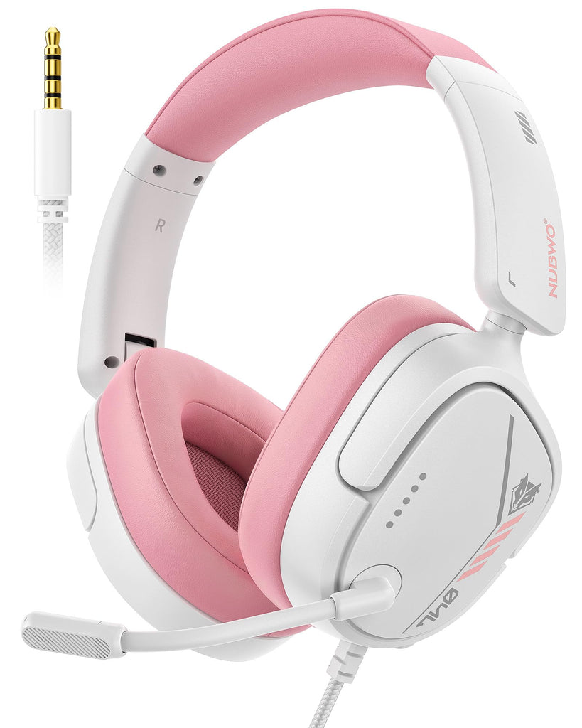 NUBWO HG04L Gaming Headset for PS5/PS4, Xbox Series X S, Switch - Pink