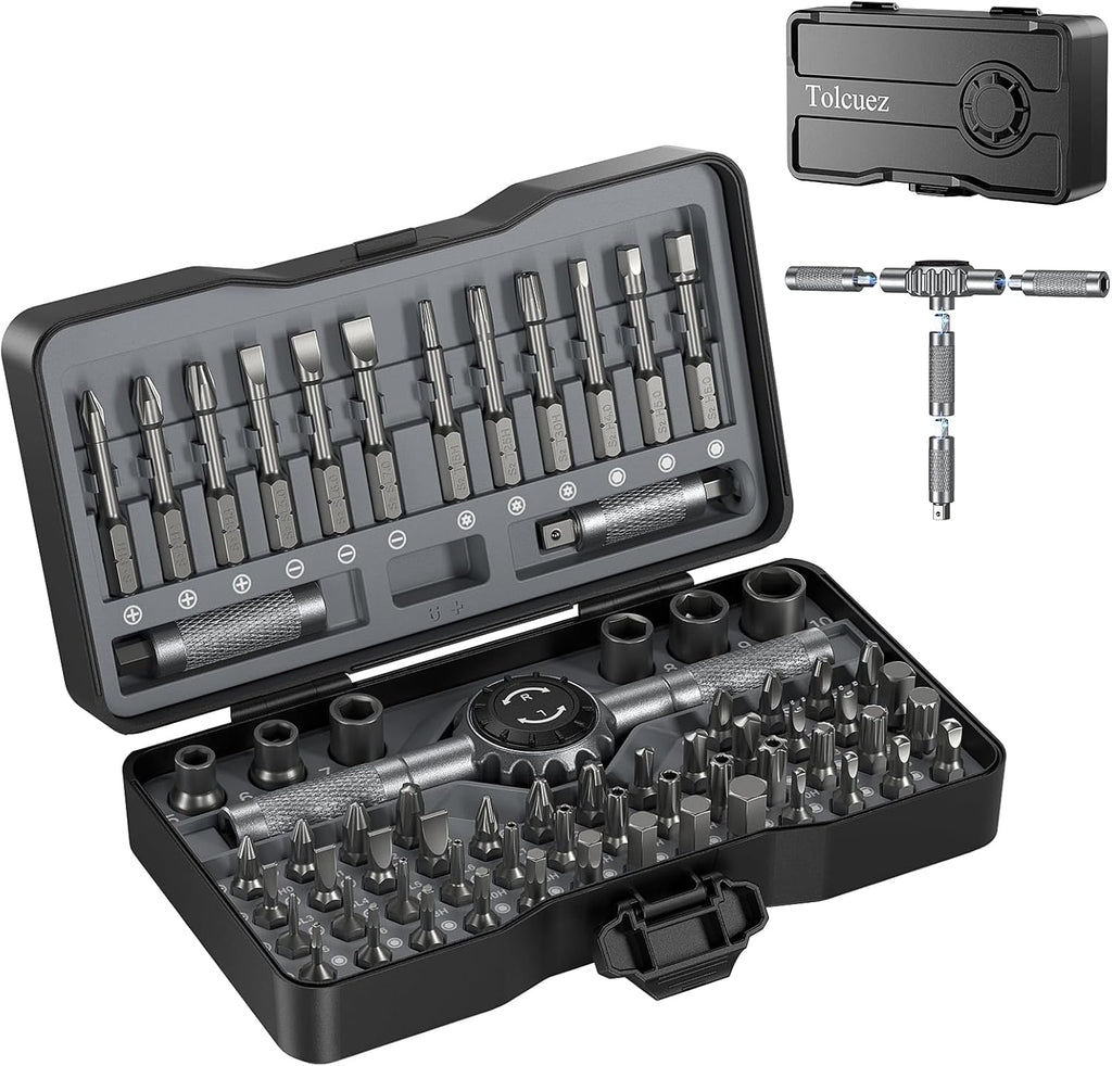 69 in 1 T Handle Ratchet Screwdriver Set,Multi Screwdriver for Home, Repair