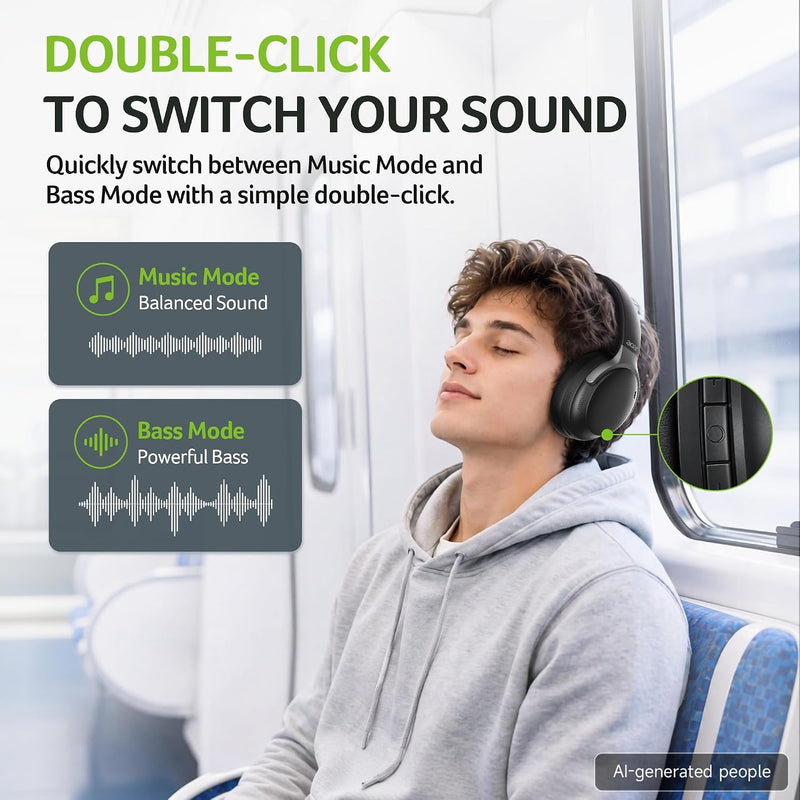 OFERTÓN! 🎧✨ Aísla el ruido y disfruta cada momento con Acer Wireless ANC Headphones