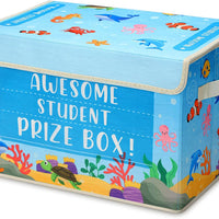 Weysat Ocean Classroom Treasure Chest Box for Kid Prize with Lid