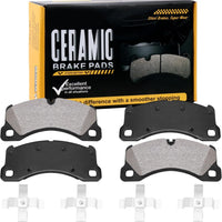 HECHENQICHE D1349 Front Ceramic Brake Pads Kit Fit For Porsche Cayenne 2028-2016, For Porsche Macan 2016-2017, For Porsc