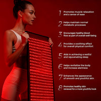 Quasar MD Nuevo Lanzamiento 2025 Alfombrilla de Terapia de Luz Roja Infrarroja - 1440 piezas de Chips LED SMD Profesionales - Longitudes de Onda de 660nm y 850nm, Alivio del Dolor, Mejora la Recuperac