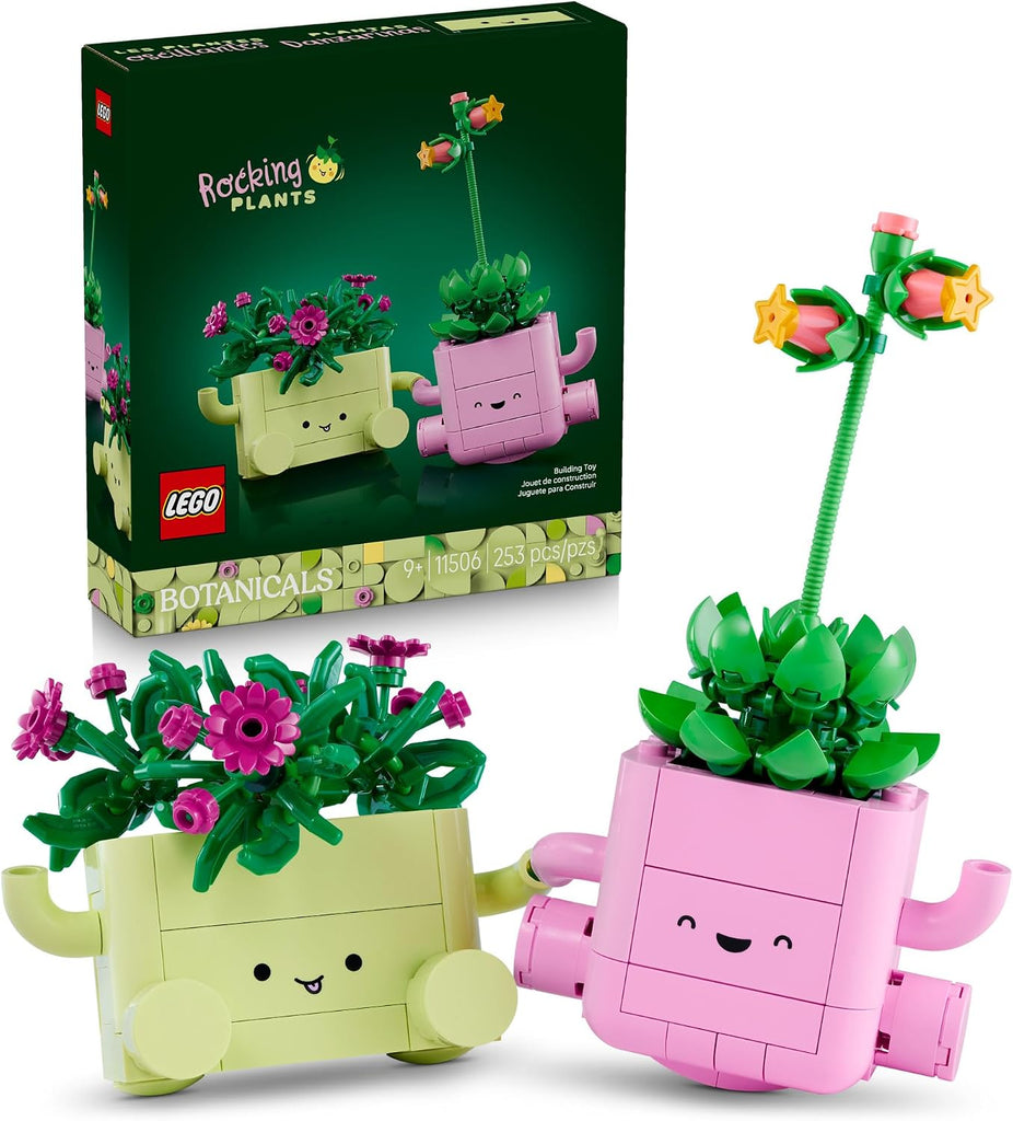 LEGO Botanicals Rocking Plants - Building Toy for Kids, Girls & Boys, Ages 9+ - Decor for Dorm Desk or Shelf - Housewarm