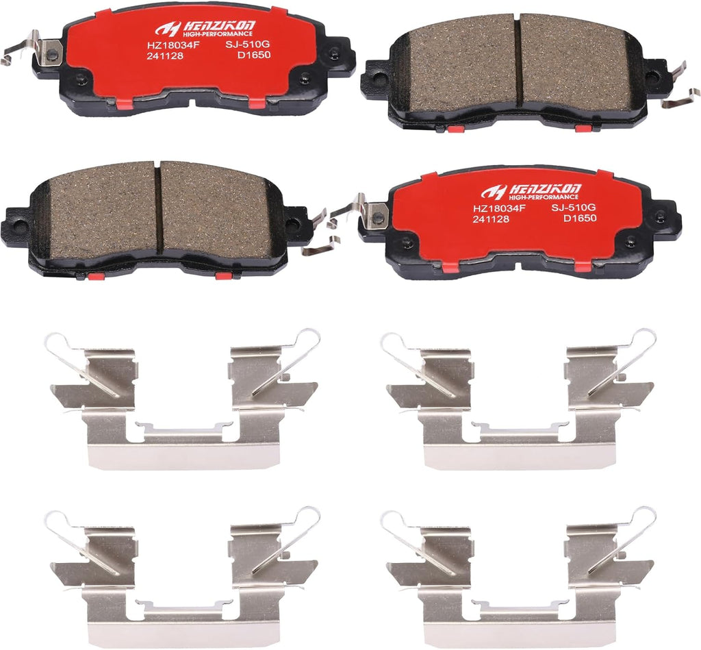HECHENQICHE D1650 Front Ceramic Brake Pads Kit Fit For Nissan Altima 2013-2023, For Nissan LEAF 2014-2017
