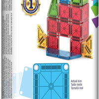 MAGNA-TILES microMAGS 26-Piece Travel Magnetic Construction Set – Bold Colors, The Original Magnetic Building Brand