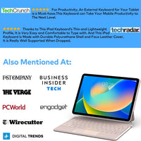 Funda con Teclado runelk para iPad 10.ª / 11.ª Gen (A16) - Oro Rosa