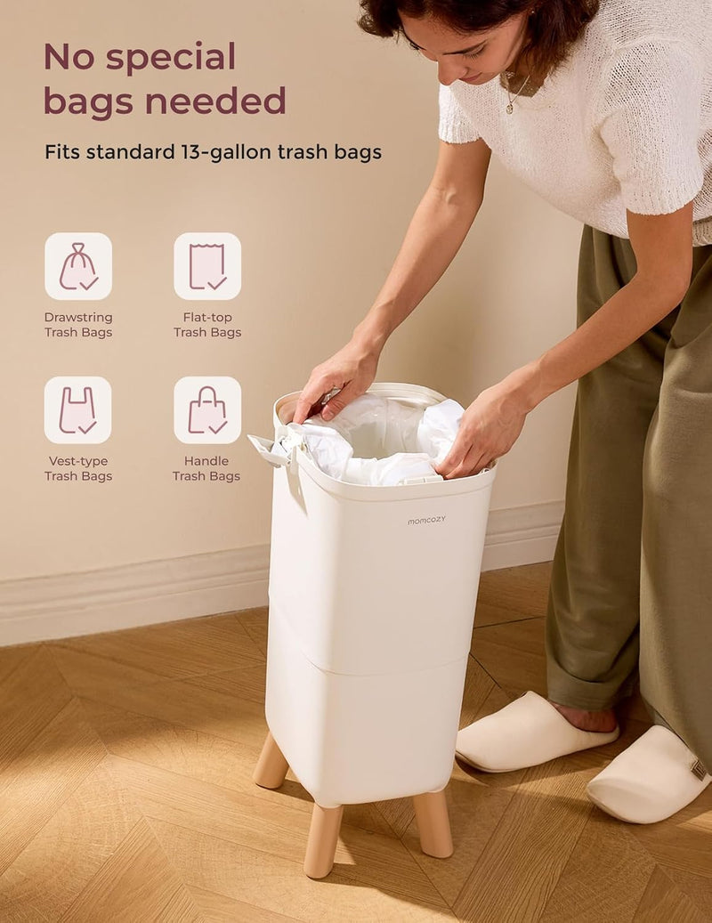 Momcozy Cubo para Pañales con Control de Olores