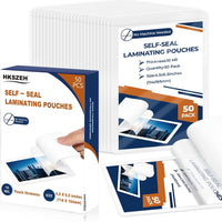 50 Pack 10 Mil 4"x6" Self Sealing Laminating Pouches Self Adhesive Lamination Pouches Clear Laminate Sheets for Office S
