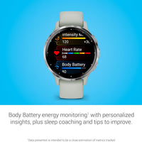 Garmin Venu® 3S, Premium Fitness Smartwatch, 41mm, Sage Gray
