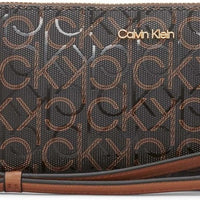Calvin Klein Women's Key Item Saffiano Continental Zip Around Wallet With Wristlet Strap