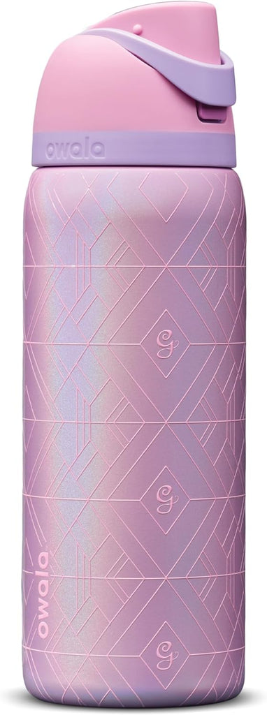 Owala Wicked FreeSip Stainless Steel Water Bottle 32 oz Glinda (Pink) - Belle / 24 Ounces