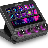 VSDINSIDE Macro Pad, Streaming Deck Stream Controller Soundboard Keypad, Programmable Keys USB Shortcut Keyboard for Gamer Streamer, Audio Mixer for OBS, YouTube, Office Desk Setup, PC, Mac