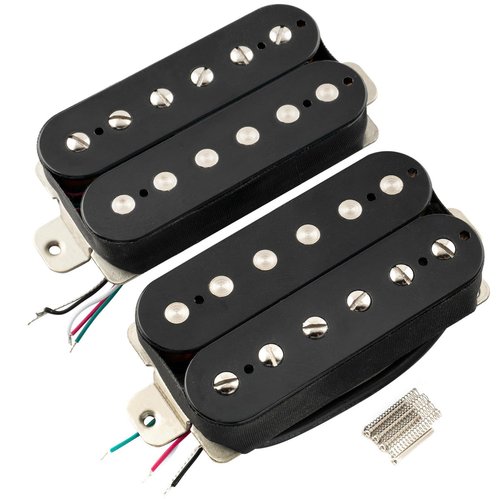 Musiclily Pro LP-OMHA Alnico 5 Humbucker Neck Bridge Pickups Set Black