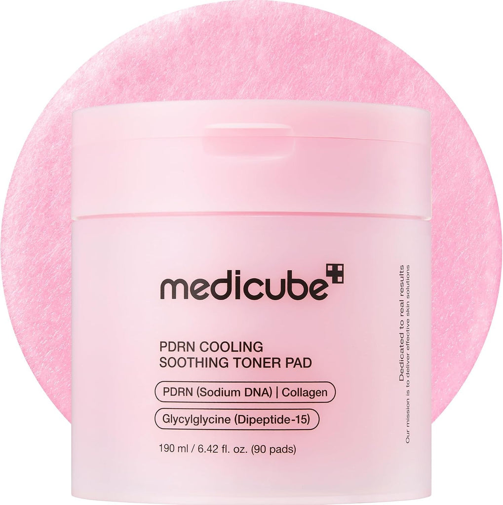 medicube PDRN Cooling Soothing Toner Pads, Hydrating Facial Pads, 90 Pads