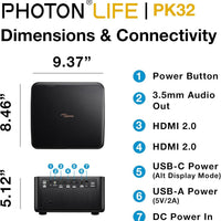 Optoma Photon Life PK32 - 4K UHD, 1,100 Lumens, LED, Premium Auto-Setup Home Entertainment & Gaming Projector