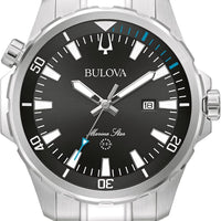 Bulova Men's Marine Star 'Series B' Stainless Steel Watch, Black Sunray Dial Style: 96B382
