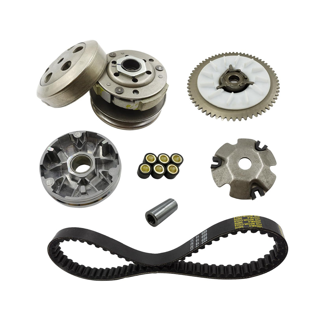 GYMMEDS GY6 50cc Performance Clutch Set, Fit for GY6 50cc 60cc 80cc Engine Taotao Scooter, include Clutch Assembly and V