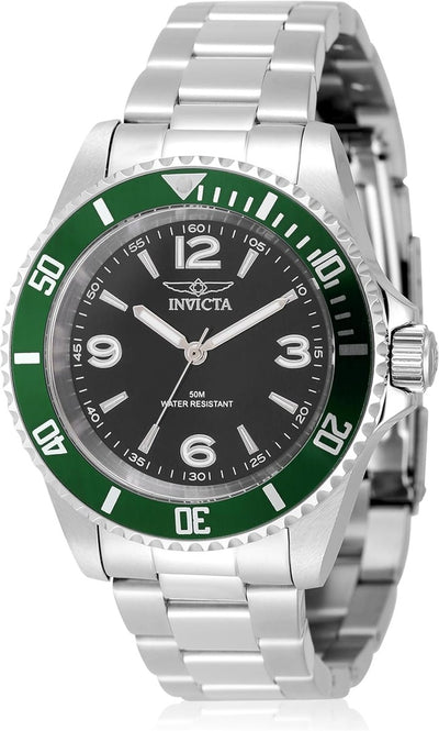 Invicta Specialty Men 40mm Stainless Steel Steel Black dial PC21J Quartz