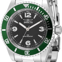Invicta Specialty Men 40mm Stainless Steel Steel Black dial PC21J Quartz