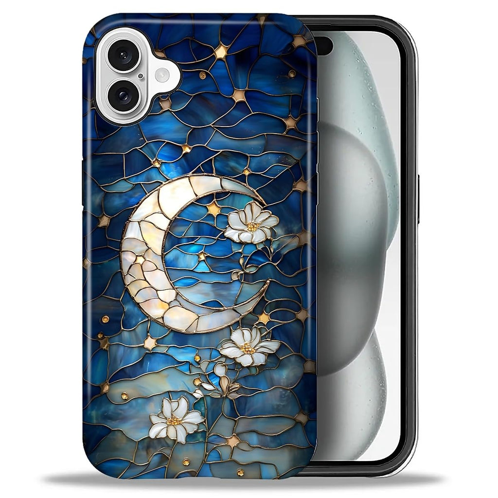 Flivro Case for iPhone 16 Plus, PC Hard Shell & Silicone Inner Bumper, Anti-Scratch Full-Body Cover Shockproof Slim Desi