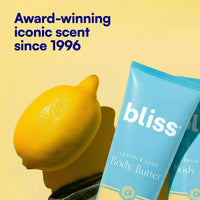 Bliss Mantequilla Corporal de Limón y Salvia - Aroma Icónico con Manteca de Karité y Aceite de Coco para Hidratación Máxima de Larga Duración - Loción Corporal para Piel Suave y Tersa - Vegana y Libre