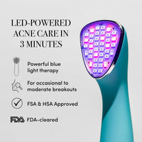 ReVive - Dispositivo clínico para acné, varita de luz roja y azul para brotes, herramientas de acné autorizadas por la FDA, herramientas faciales de 3 minutos para cuidado de la piel, diseño enchufabl
