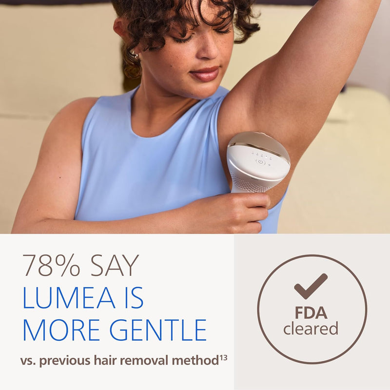 Philips Lumea 8000 Series - Dispositivo de Depilacion IPL, Reduccion Permanente del Vello, SenseIQ, 3 Accesorios