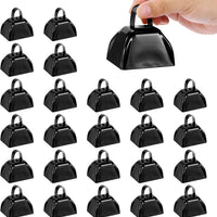 PATIKIL 3inch Cow Bells for Football Games, 24pcs Cowbells for Sporting Events Bulk Loud Noise Makers Metal Cow Bell wit