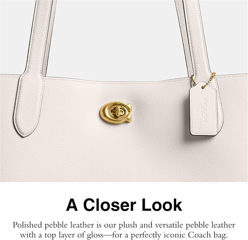 Coach Women's Polished Pebble Leather Willow Tote 38