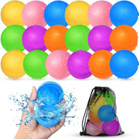 18Pcs Reusable Water Balloons for Kids, Pool Beach Water Toys for Boys and Girls, Outdoor Summer Toys for Kids Ages 3-12
